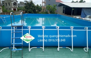 Bể bơi lắp ghép, KT: 6.6m x 12.6m x 1.2m